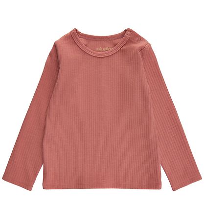 Soft Gallery Bluse - Ripp - Rib Bella - Brick Dust