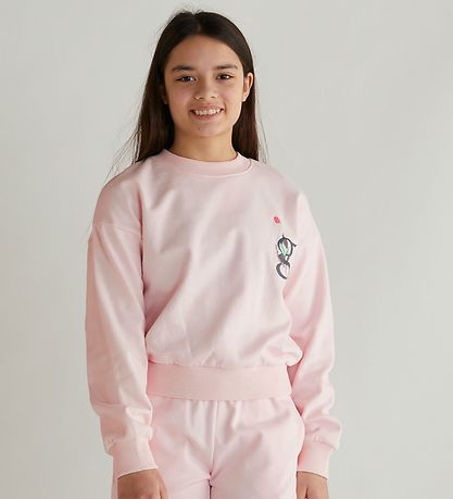 Grunt Peysa - Clover - Light Pink