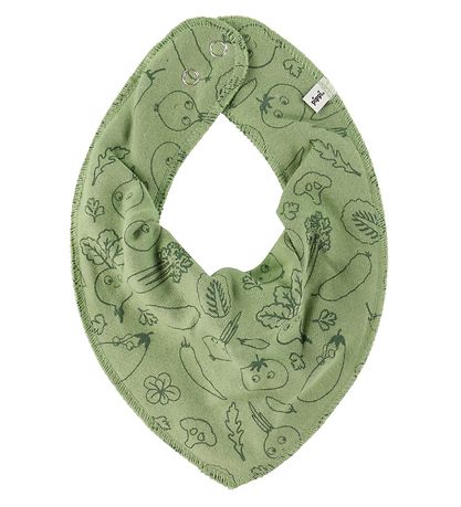 Pippi Baby Teething Bib - 3-Pack - Dry Green