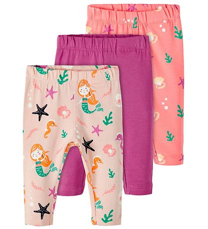 Name It Leggings - NbfOcean - 3er-Pack - Peach Whip