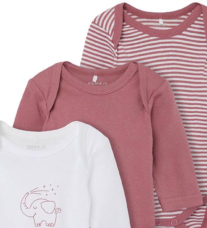 Name It Body L/æ - Noos - NbnBody - 3-pack - Mesa Rose