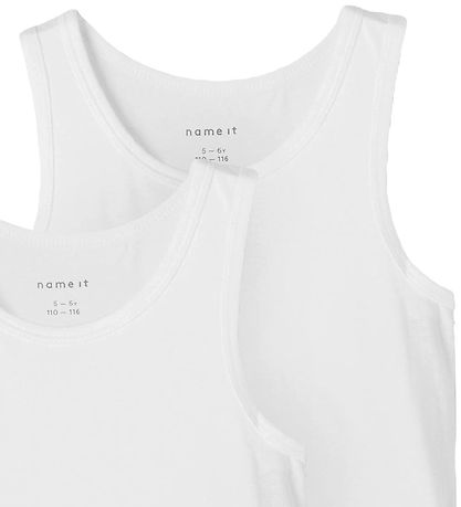 Name It Unterhemd - Noos - NkmTank - 2er-Pack - Bright White