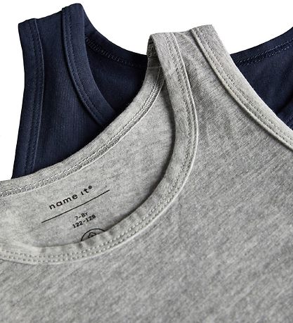 Name It Undershirt - Noos - NkmTank - 2-Pack - Grey Melange