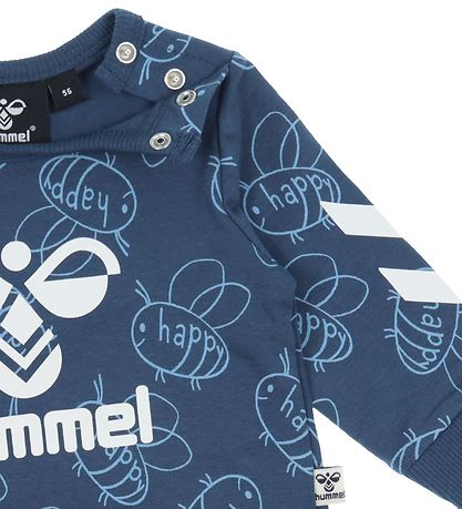 Hummel Blouse - hmlCollin - Ensign Blue w. White
