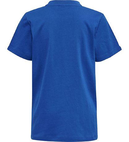 Hummel Stuttermabolur - hmlKarlo - Lapis Blue M. Hvítur