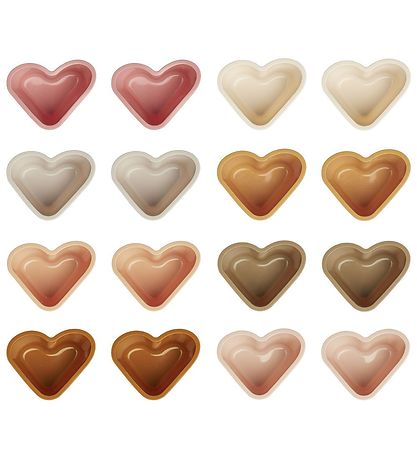Liewood Cupcake molds - 16-Pack - Tilo - Silicone - Heart/Rose M