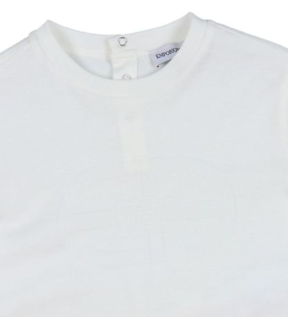 Emporio Armani Stuttermabolur - Bianco Lógó