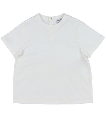Emporio Armani Stuttermabolur - Bianco Lógó