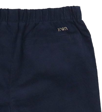 Emporio Armani Corduroy Trousers - Blue Navy