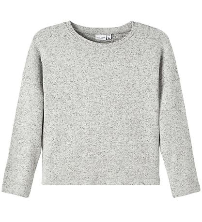 Name It Blússa - Prjónað - Noos - NkfVicti - Grey Melange