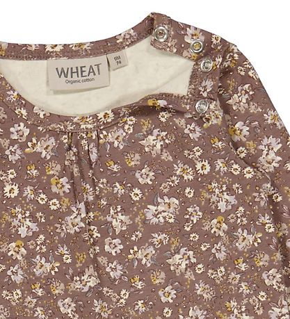 Wheat Bodysuit l/s - Liv - Vintage Rose Flowers
