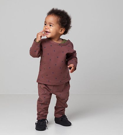 MarMar Bluse - Tajco - Modal - Mahagoni Dot
