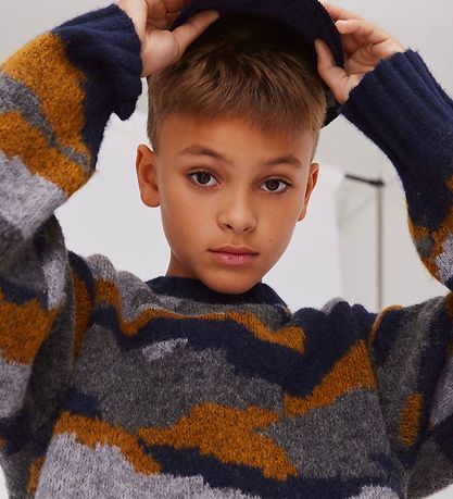 Molo -Bluse - Wolle/Polyester - Bello - Camo-Strick
