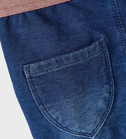 Name It Leggings - Noos - Gold - Dark Blue Denim/Rose