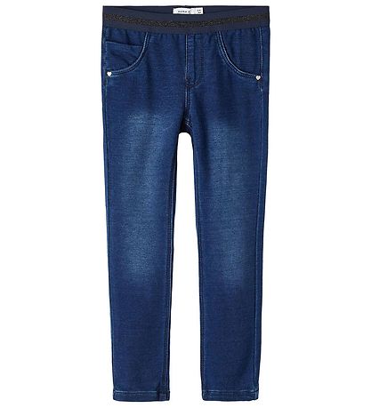 Name It Leggings - Noos - NmfSalli - Dark Blue Denim/Dark Safír