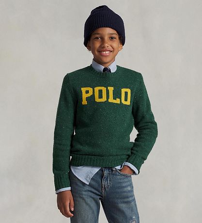 Polo Ralph Lauren Blouse - Wool/Viscose - Liningest Green w. Yel