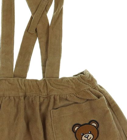 Moschino Skirt w. Suspenders - Corduroy - Brown