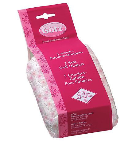 Gtz Diapers For Dolls - 30-32cm - Happy Flower