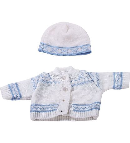 Götz Puppenkleidung - Bluse/Mütze - 30-33cm - Blue Norway