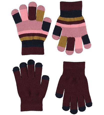 Molo -Handschuhe - 2er-Pack - Kei - Tulpenrot