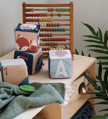 Sebra Fabric blocks - 4 pcs - Woodland