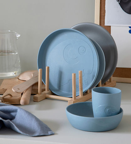 Sebra Dinner Set - Bioplastic - 3 Parts - MUMS - Powder Blue