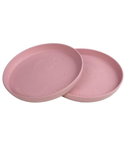 Sebra Teller - Biokunststoff - 2er-Pack - MÜTTER - Blossom Pink