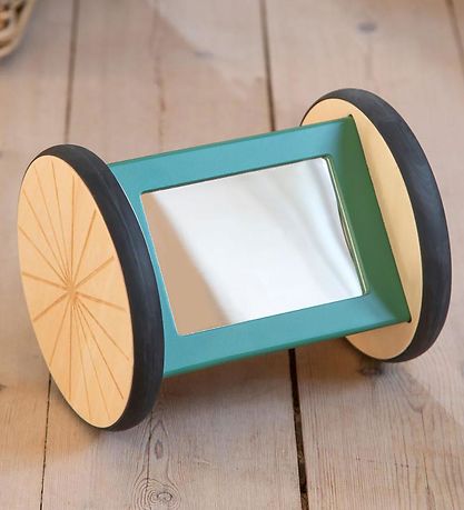 Sebra Activity roll-up mirror - Wood - Woodland