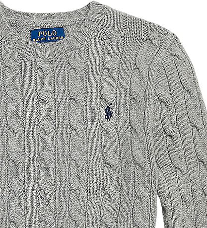 Polo Ralph Lauren Tröja - Ull - Classics ll - Gråmelerad
