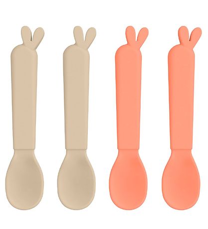 Done by Deer Bestek - 4-pack - Lepel - Lalee Zand/Coral