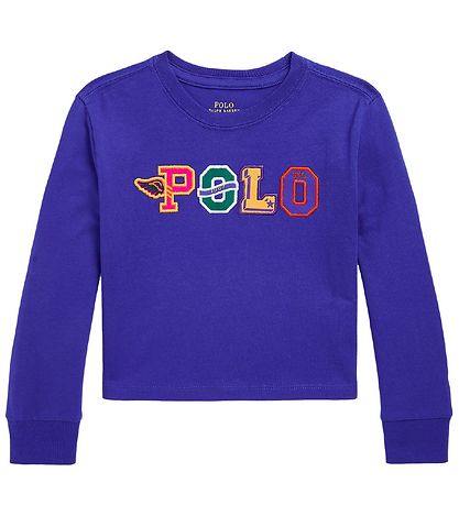 Polo Ralph Lauren Blússa - Skera - Blár M. Texti