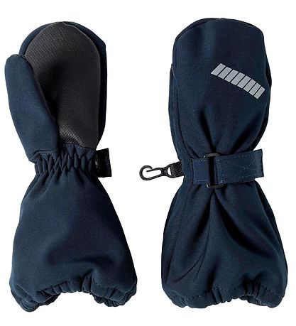 Name It Softshell hanskar M. Flís - Noos - NmnAlfa - Dark Safír