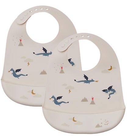 Liewood Lätzchen - Tilda - 2er-Pack - Kleiner Drache/Dark