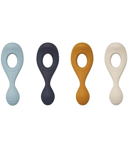 Liewood Spoons - Liva -4-Pack - Silicone - Sea Blue Multi Mix
