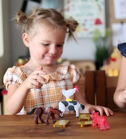 Magna-Tiles Segulsett - 25 Partar - Farm Animals