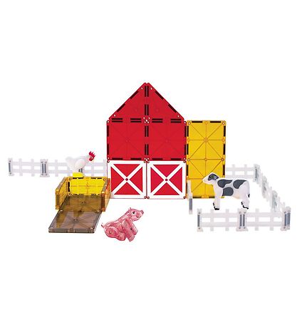 Magna-Tiles Segulsett - 25 Partar - Farm Animals