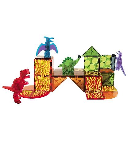Magna-Tiles Magnet Set - 40 Parts - Dino World