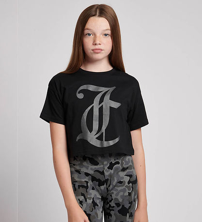 Juicy Couture Stuttermabolur - Skera - Black