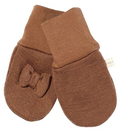 Racing Kids Mittens - Wool/Cotton - 2-layer - Ochre