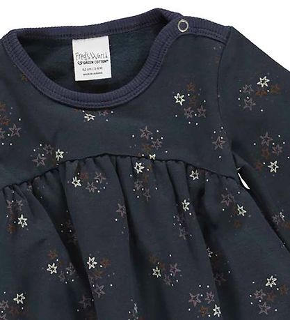Freds World Sweatkleid - Star - Blue m. Print