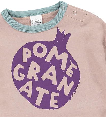 Freds World Sweatshirt - Veggie - Rose Wood w. Print