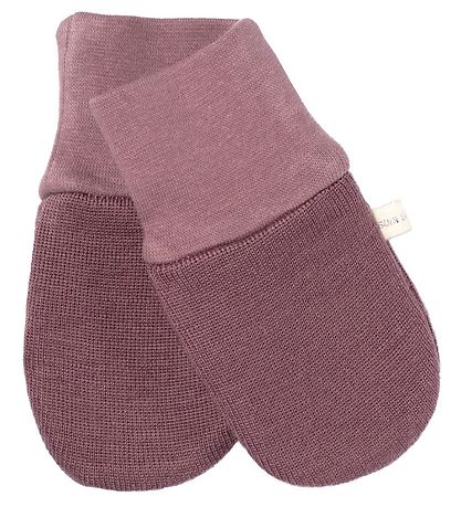 Racing Kids Mittens - Wool/Cotton - 2-layer - Dusty Purple