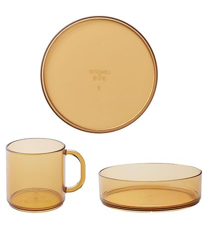 Liewood Dinner Set - Tritan - Siva - 3 Parts - Mustard