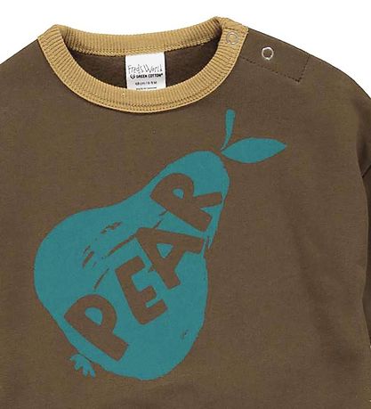 Freds World Sweatshirt - Veggie - Brown Mist w. Print