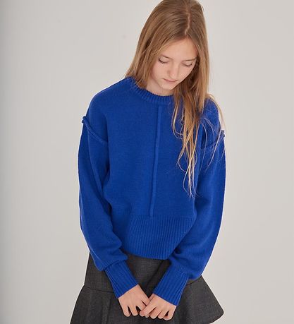 Designers Remix Blouse - Wool - Knitted - Carmen - Blue