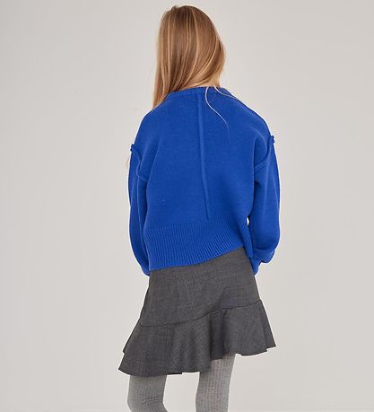 Designers Remix Blouse - Wool - Knitted - Carmen - Blue