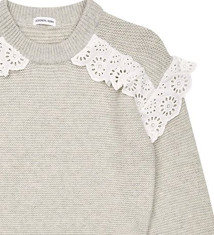 Designers Remix Blússa - Ull - Prjónað - Carmen - Haframjöl