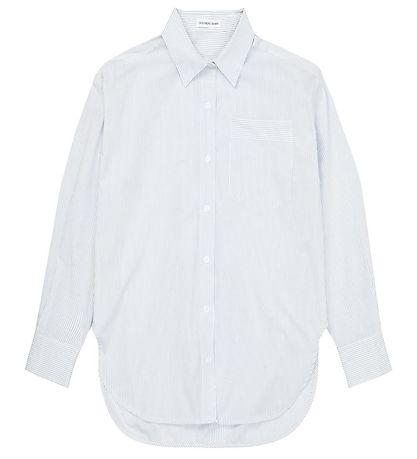 Designers Remix Skyrta - Oversized - Aiden - White/Blue Rönd