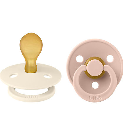 BIBS Colour Schnuller - 2er-Pack - Gr. 2 - Symmetrisch - Ivory/B