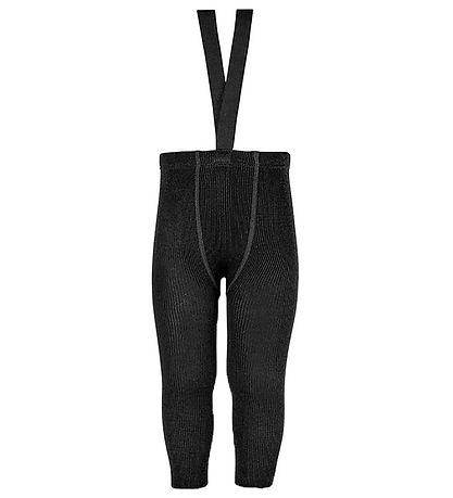 Condor Leggings w. Suspenders - Wool/Acrylic - Black